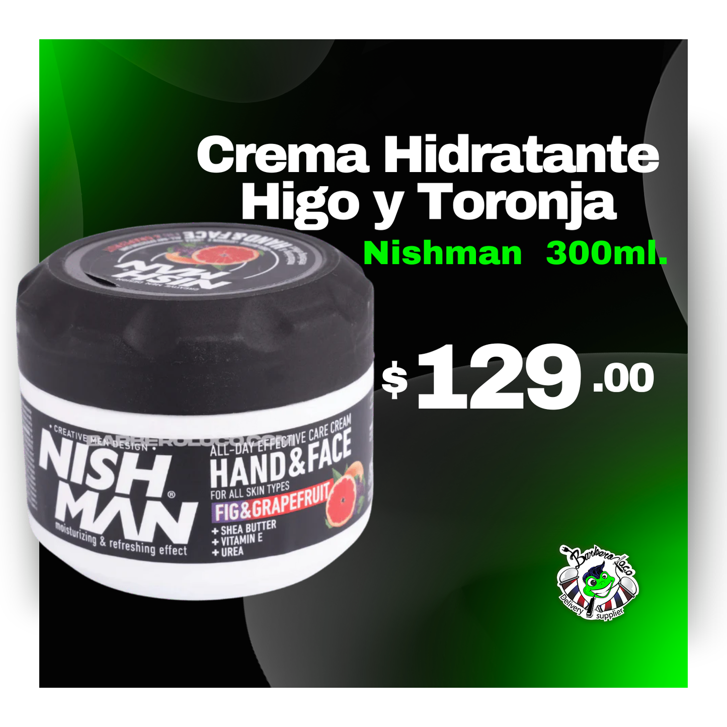 Crema NISHMAN Hidratante Manos y Cara Higo & Toronja de Nishman 300 ml