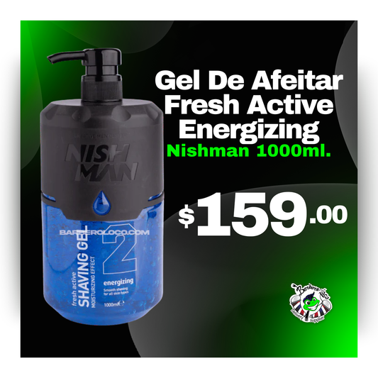 Gel de Afeitar NISHMAN Fresh Active Energizing 2 1000ml