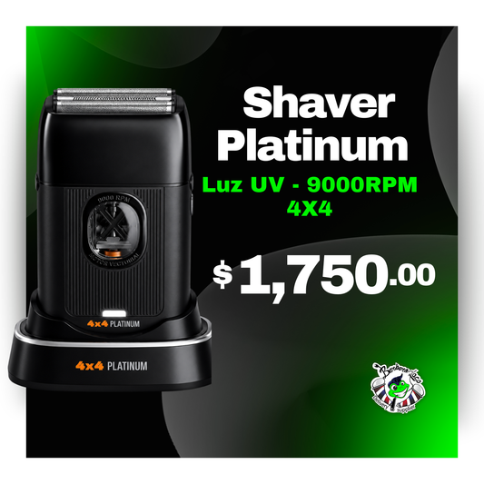 Shaver PLATINUM 4x4 Luz UV 9000 RPM