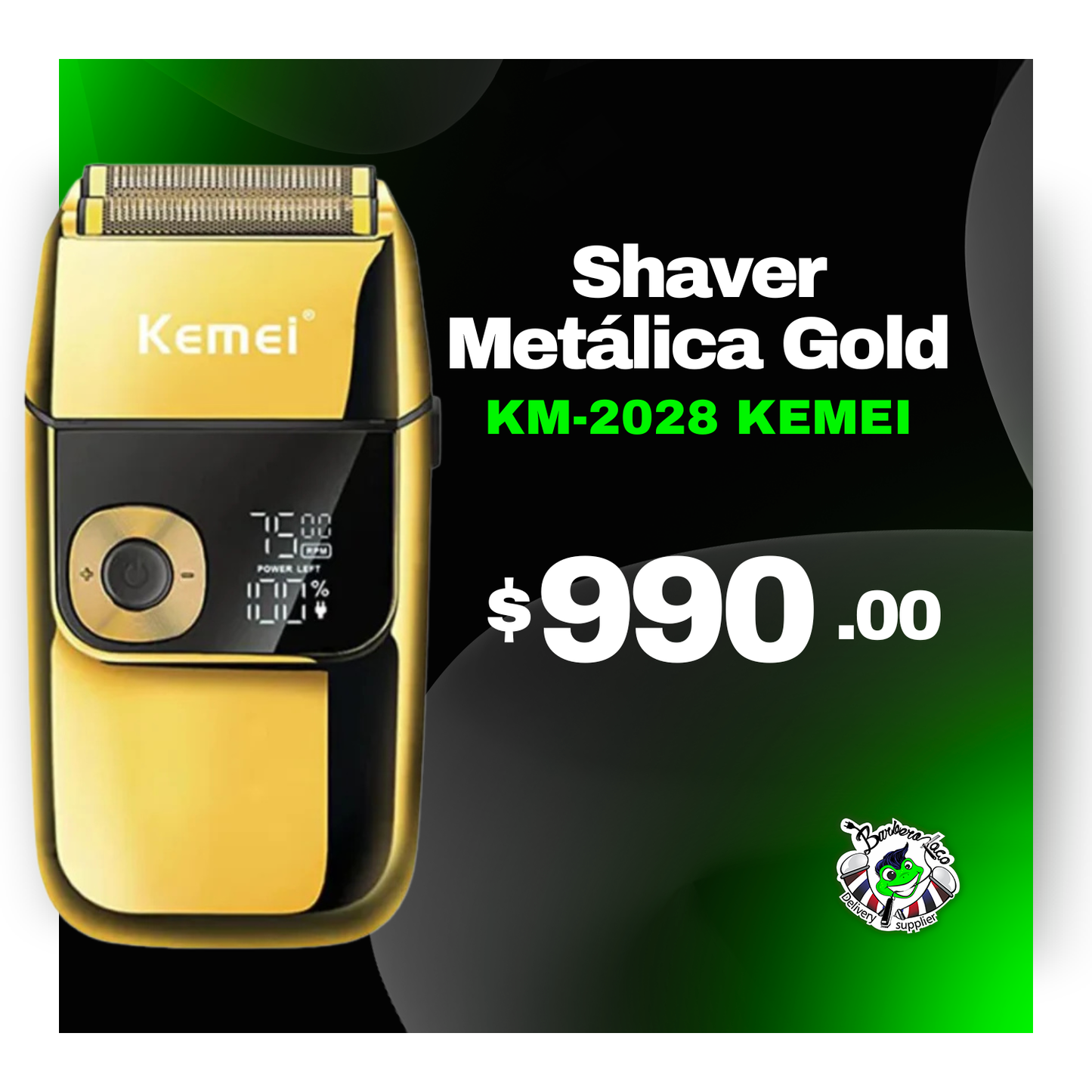 Kemei Shaver Metálica KM-2028 Gold