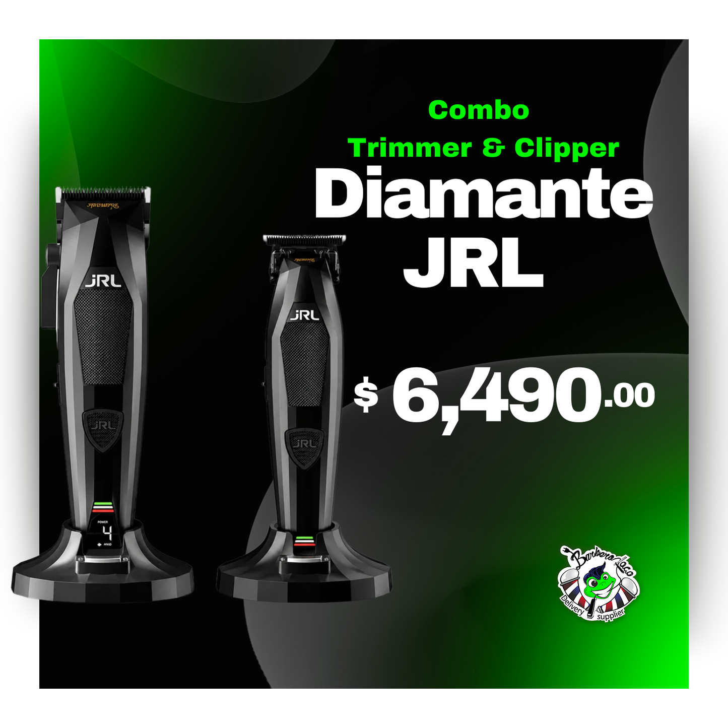 Combo Diamante JRL Clipper y Trimmer Motor Brushless