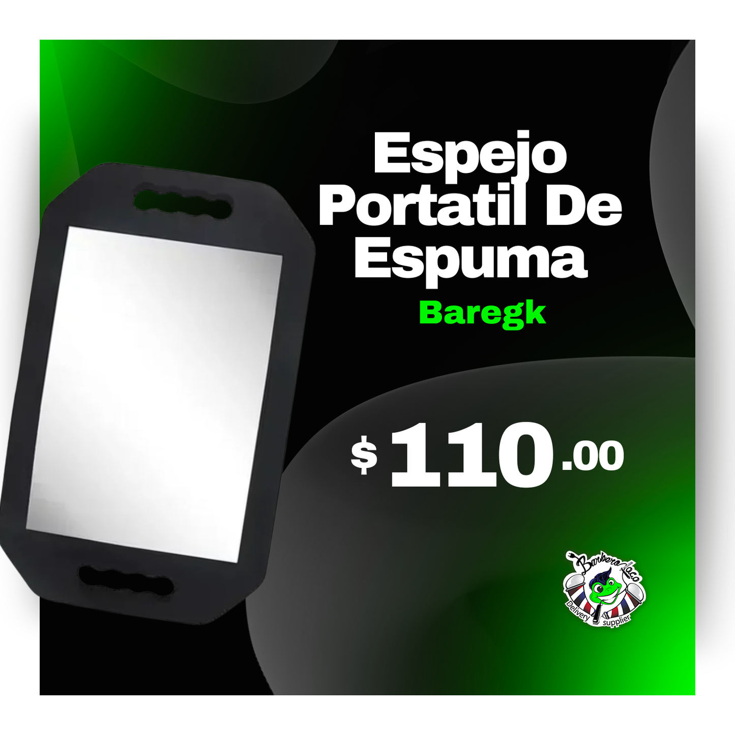Espejo Portátil De Espuma Baregk