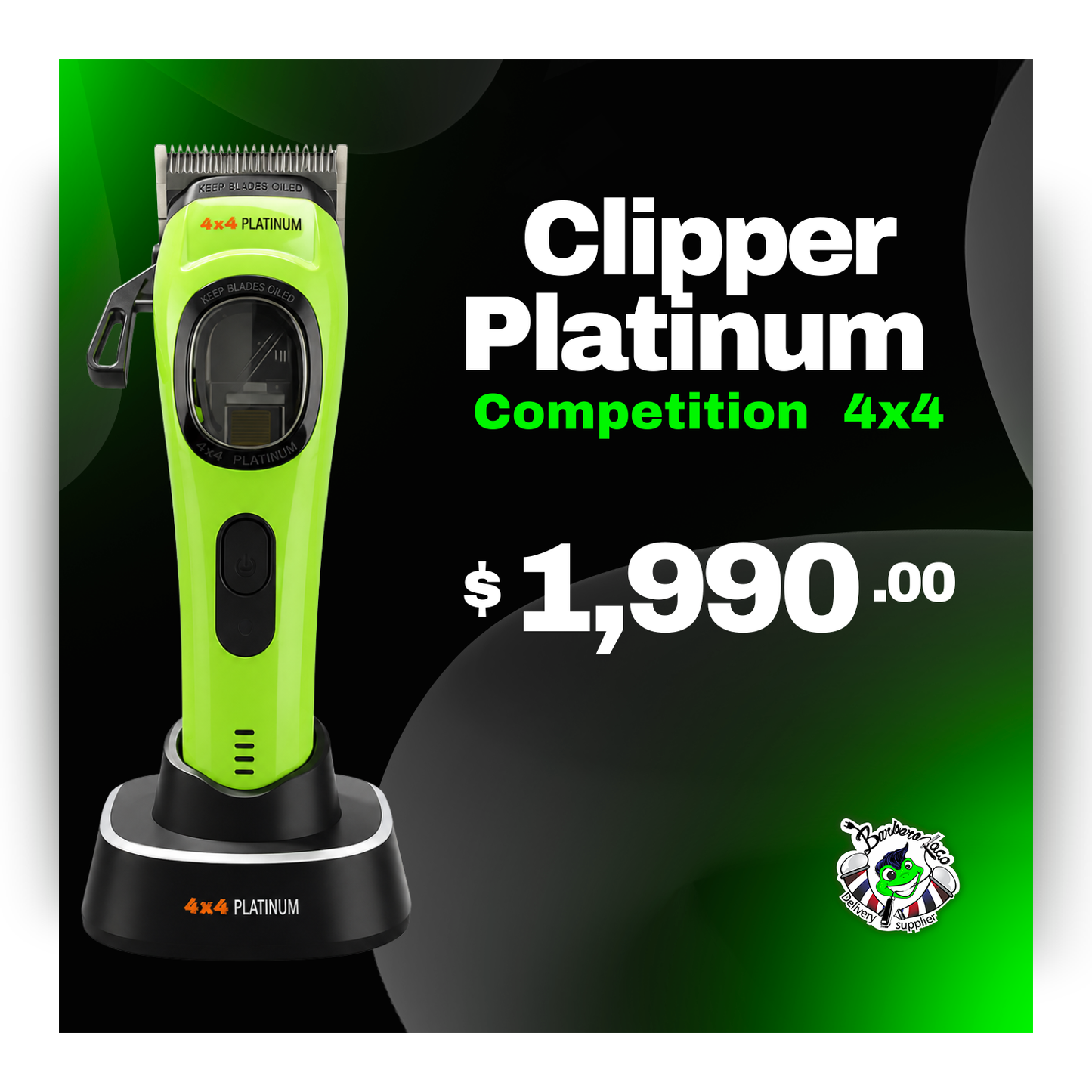 Clipper Platinum COMPETITION 4x4 Verde Motor Vectorial con carcasa extra