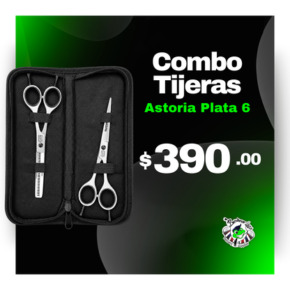 Combo Tijeras Astoria Plata 6