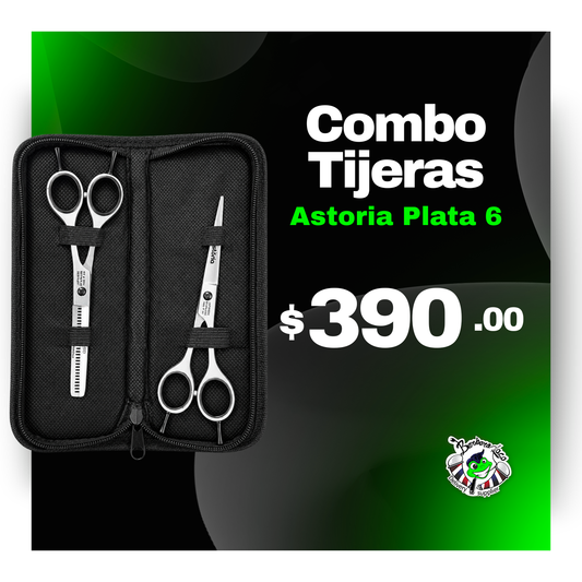Combo Tijeras Astoria Plata 6