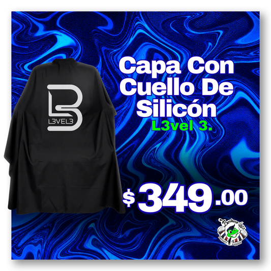Capa con Cuello de Silicon Black L3VEL3