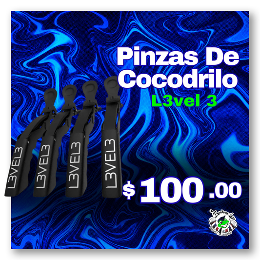Pinzas Cocodrilo 4pz | L3VEL3