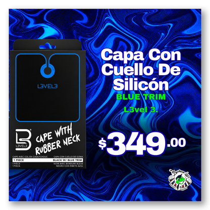 Capa con Cuello de Silicon Blue Trim L3VEL3