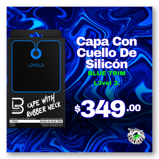 Capa con Cuello de Silicon Blue Trim L3VEL3
