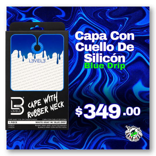 Capa con Cuello de Silicon Blue Drip L3VEL3