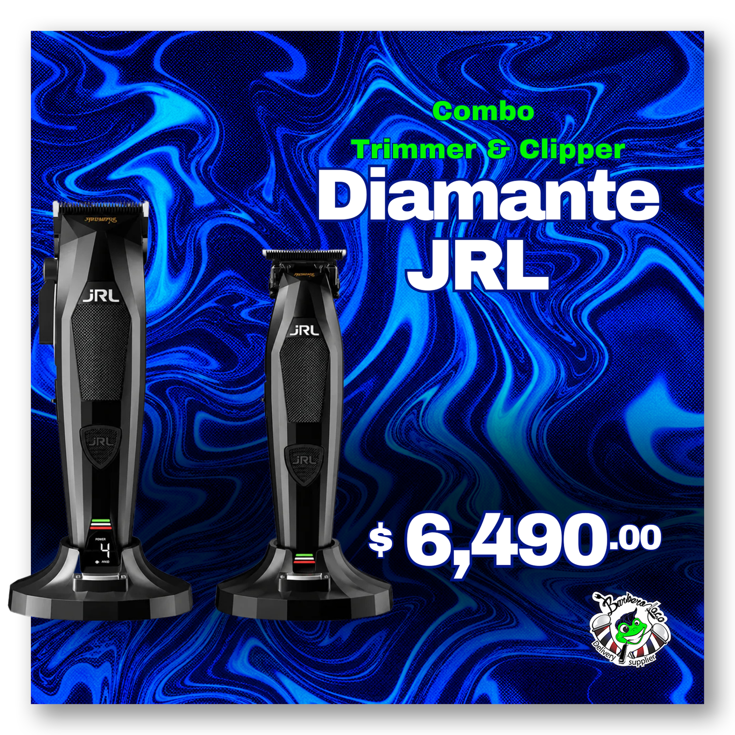 Combo Diamante JRL Clipper y Trimmer Motor Brushless