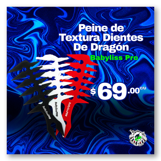 Peine de Textura Dientes De Dragón Babyliss Pro
