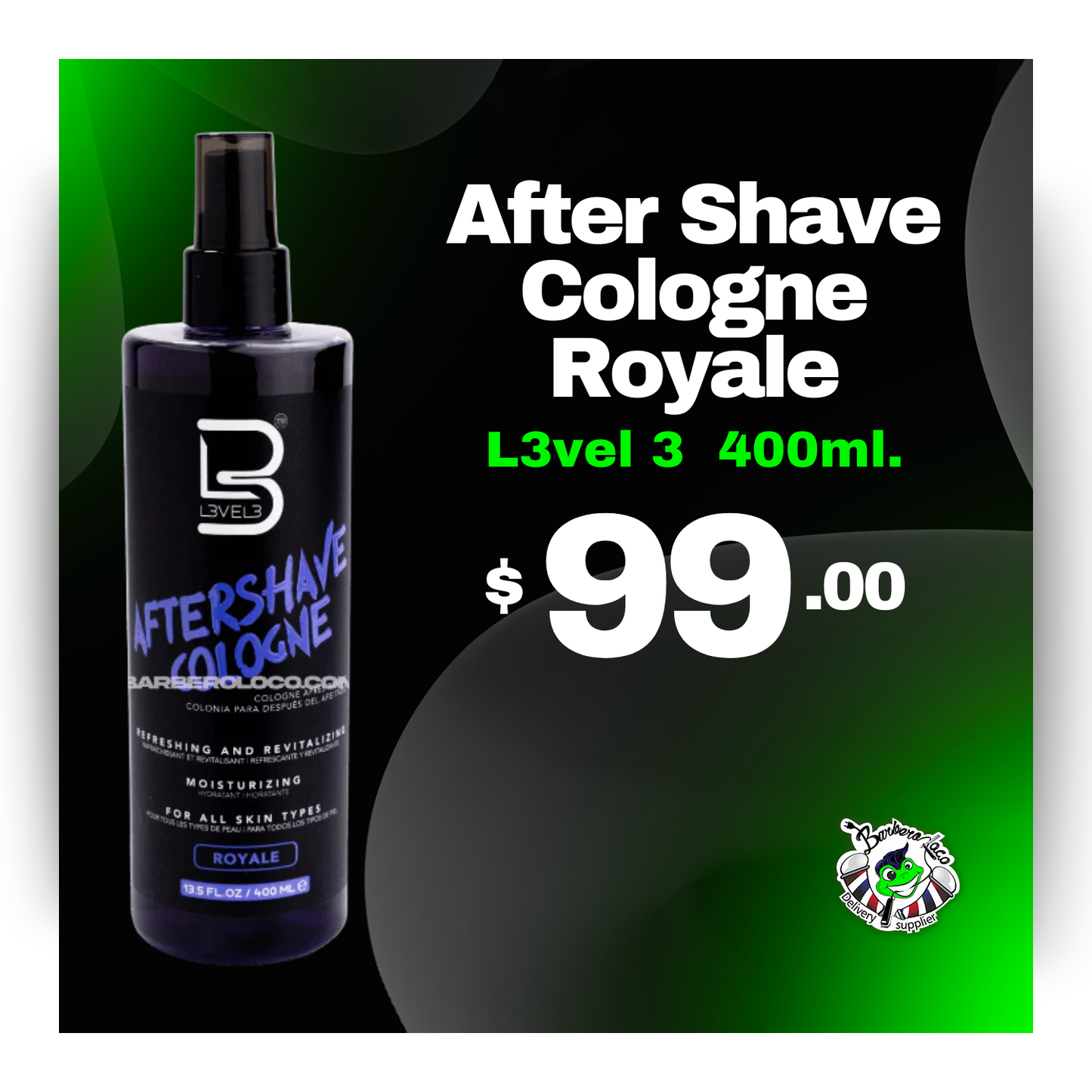 After Shave Cologne Royale L3VEL 3 400 ml