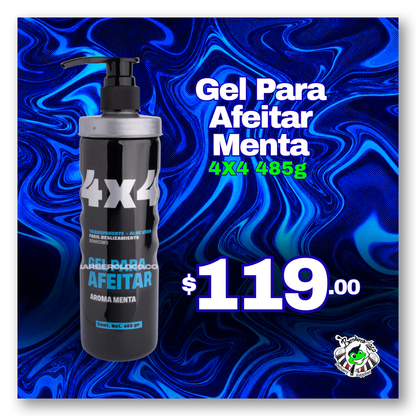 Gel para Afeitar Menta 4x4 485 g