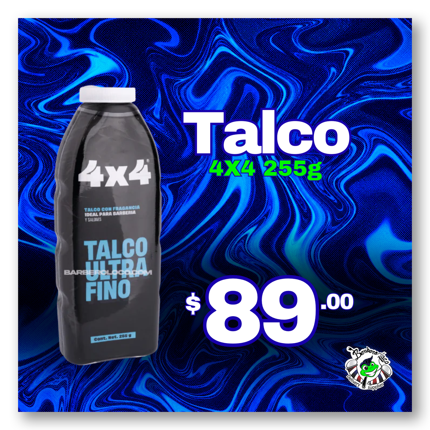 Talco Menta 255g 4x4