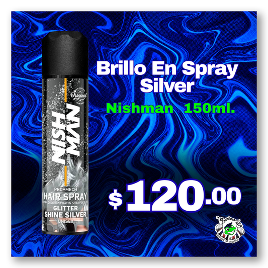 Brillo en Spray NISHMA Silver 150 ml