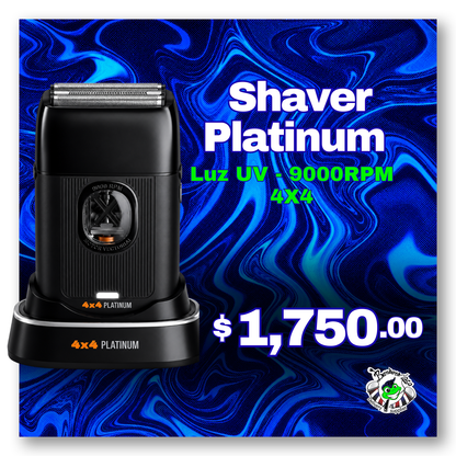 Shaver PLATINUM 4x4 Luz UV 9000 RPM