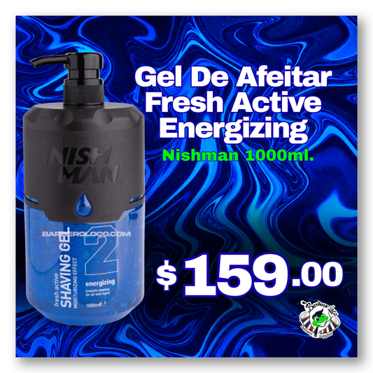 Gel de Afeitar NISHMAN Fresh Active Energizing 2 1000ml