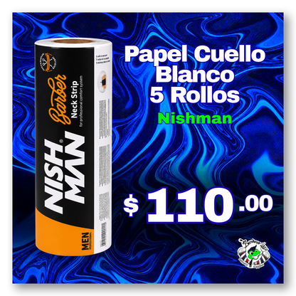 Papel Cuello Blanco NishMan 1 paquete c/500 tiras