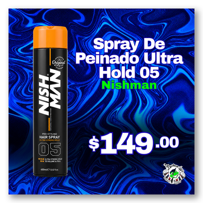 Spray NISHMAN de Peinado Ultra Hold 05