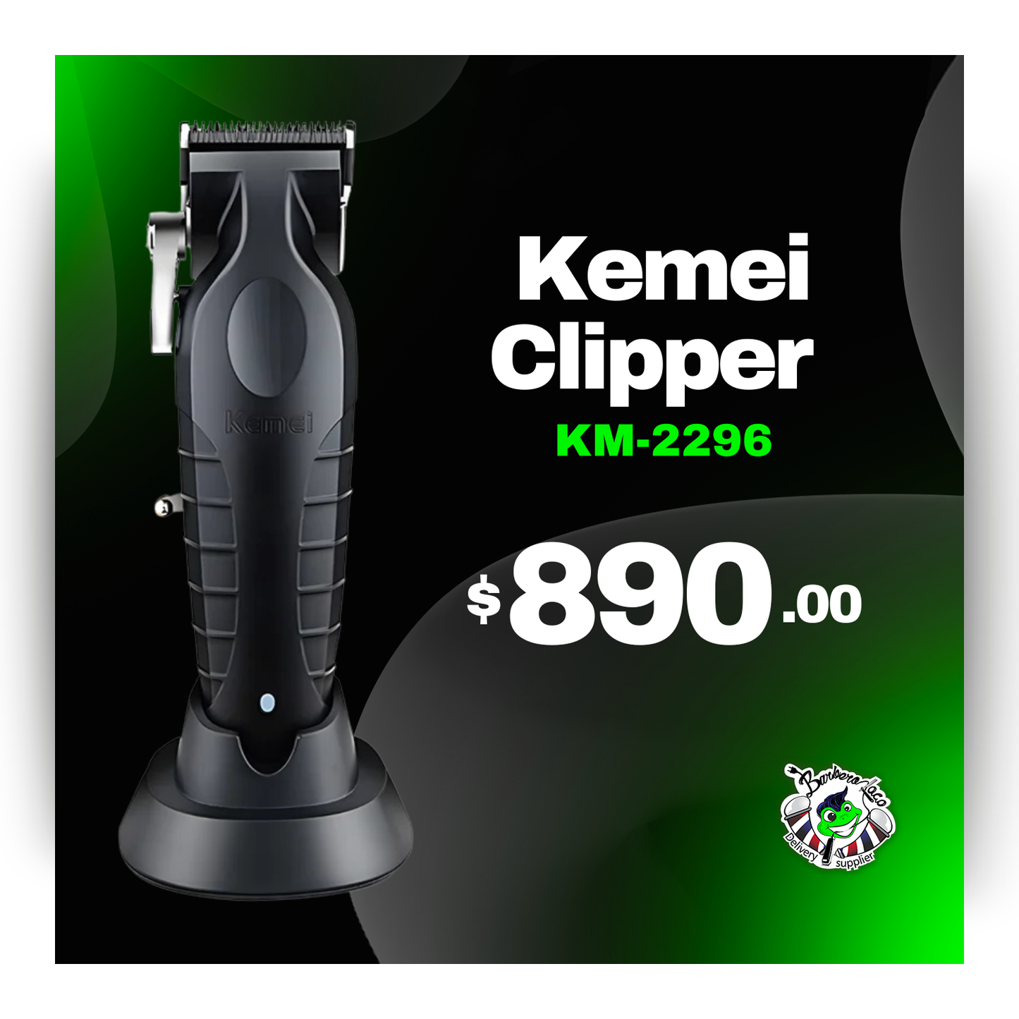 Kemei Clipper Maquina Black KM-2296