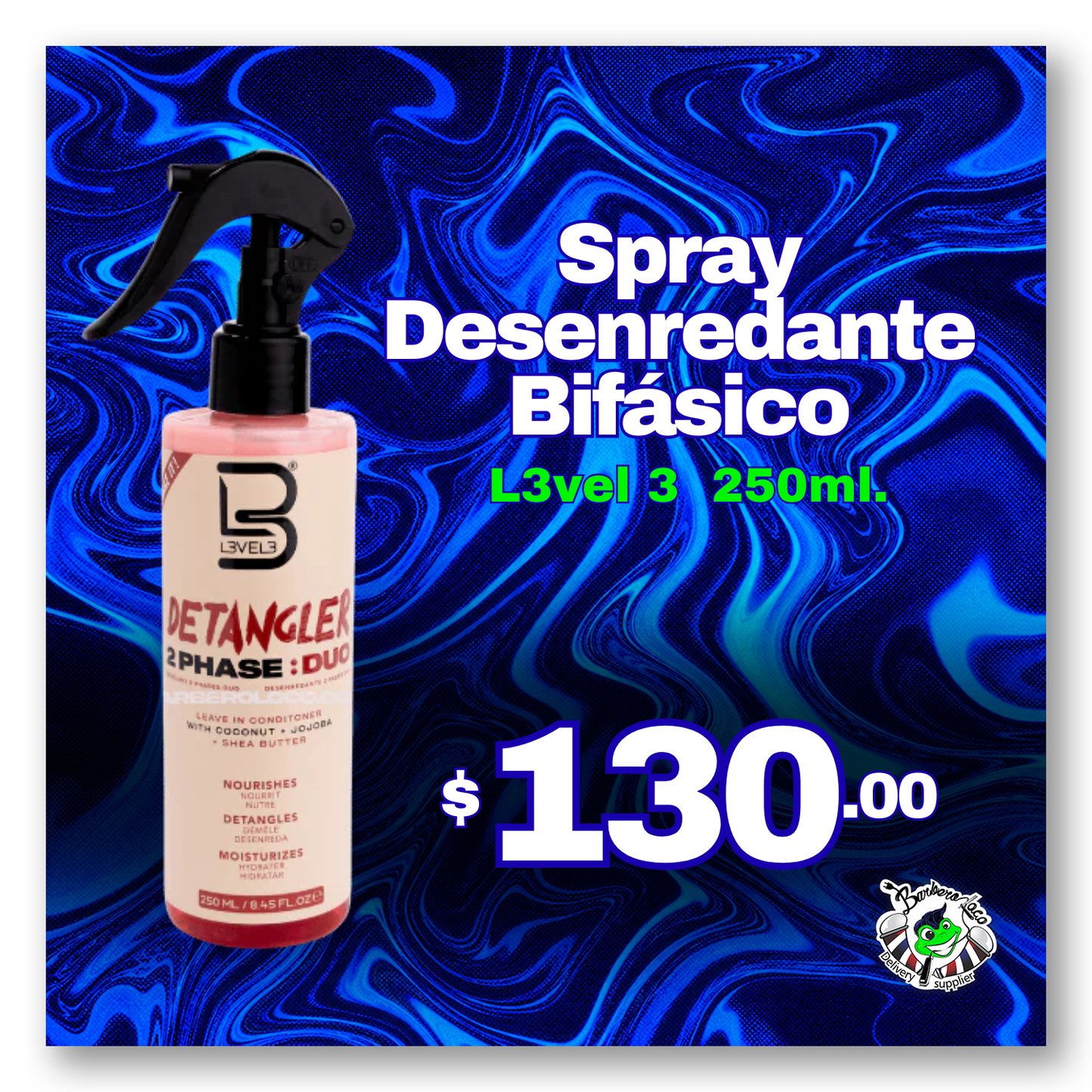 Spray Desenredante Bifásico L3VEL 3 250 ml