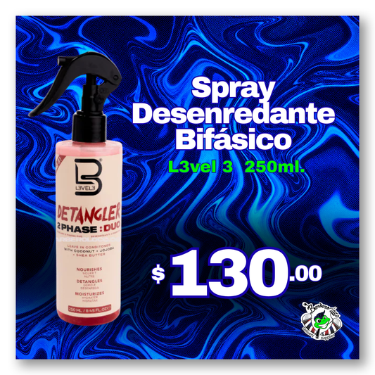 Spray Desenredante Bifásico L3VEL 3 250 ml