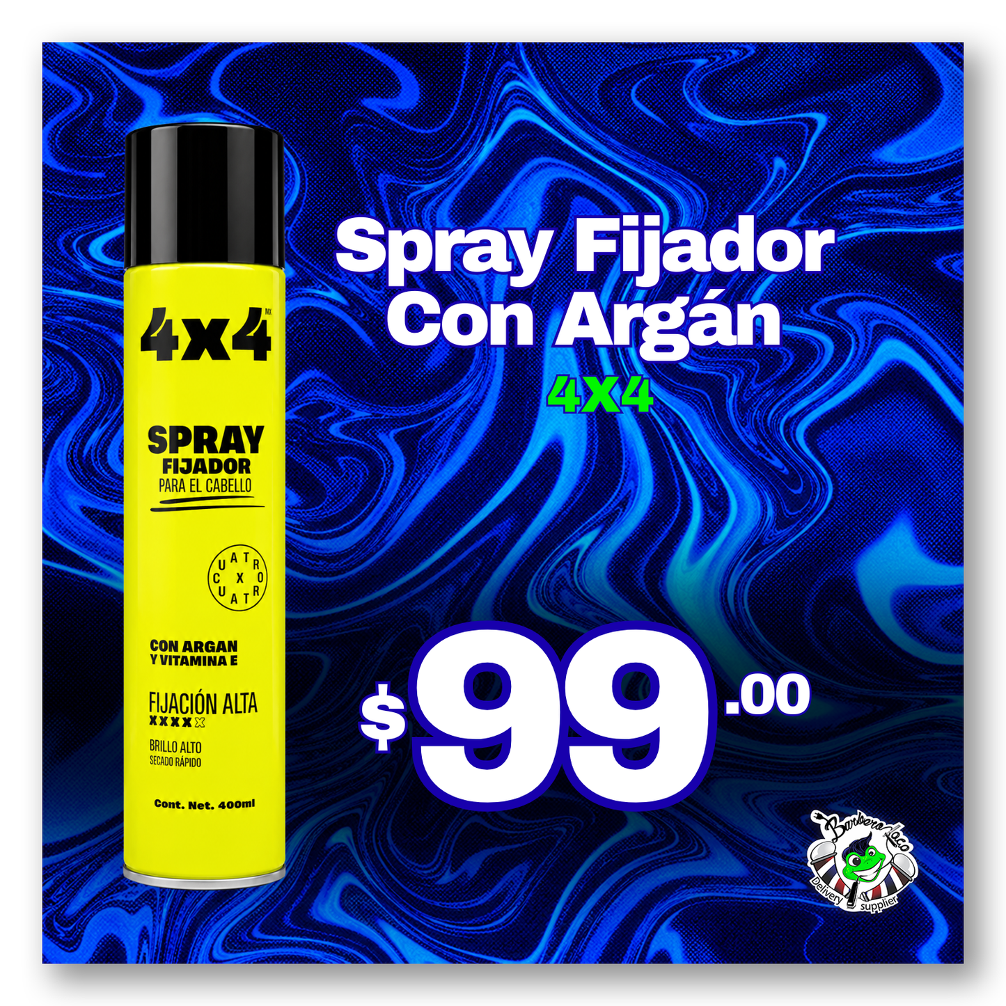 Spray Fijador con Árgán y Vitamina E | 4x4 400ml