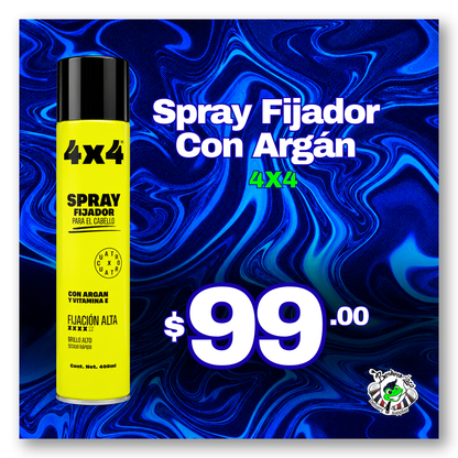 Spray Fijador con Árgán y Vitamina E | 4x4 400ml