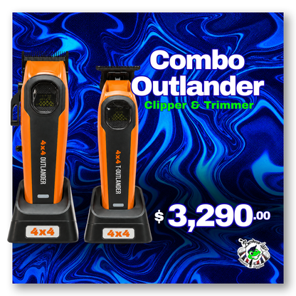 Combo Clipper & Trimmer Outlander 4x4 Motor brushless