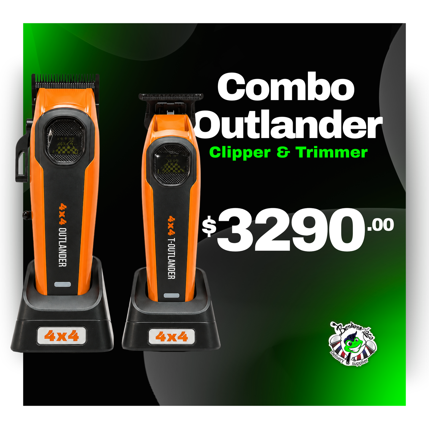 Combo Clipper & Trimmer Outlander 4x4 Motor brushless