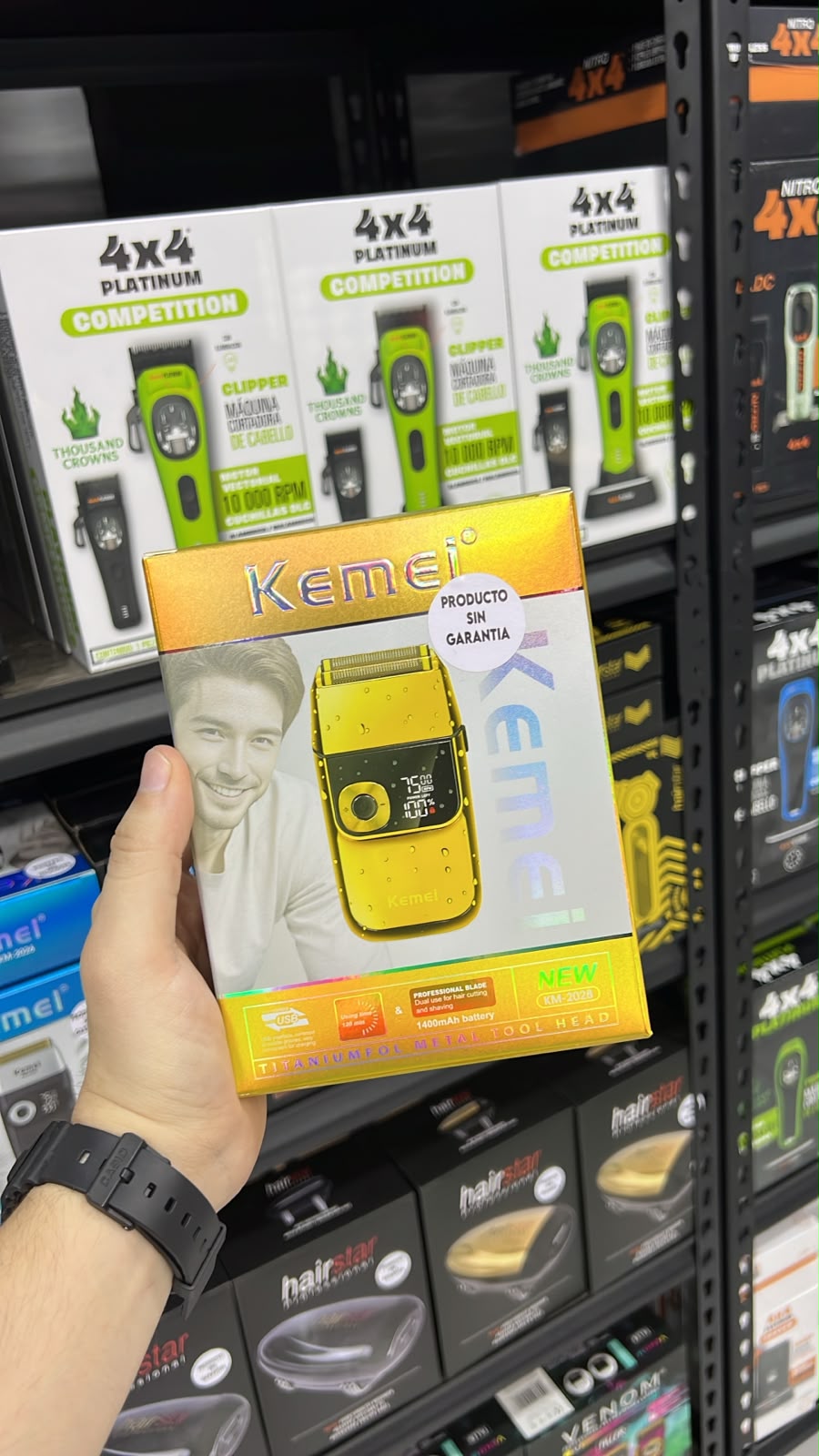Kemei Shaver Metálica KM-2028 Gold