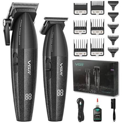 Combo VGR 640 Clipper y Trimmer Turbo 9000 RPM Black