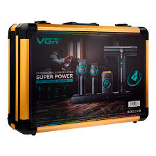 Combo VGR 4 en 1 clipper, trimmer, shaver y secadora